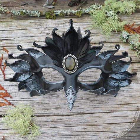 Silver Raven Mask Animal Masks Masquerade, Masquarade Mask, Dark Fairy Costume, Harlequin Mask, Raven Mask, Raven Costume, Crow Mask, Mask For Halloween, Raven Jewelry