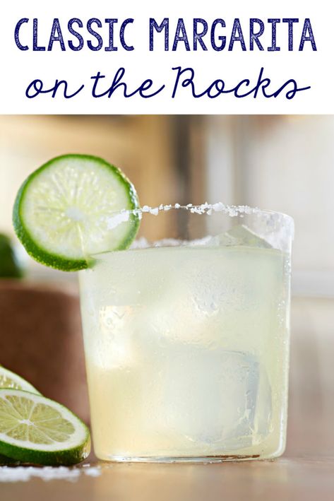 Margarita On The Rocks Recipe, Margaritas On The Rocks, Spiked Drinks, Best Margarita Recipe, Simple Cocktail, Margarita Drink, Margarita On The Rocks, Special Drinks, How To Make Margaritas