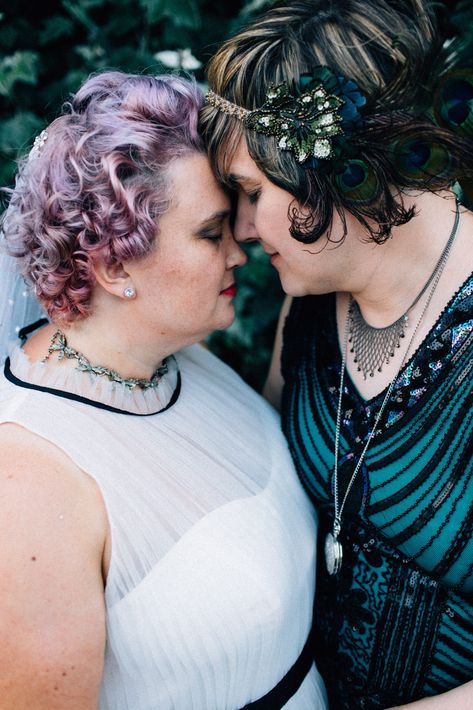 transgender wedding in Iowa on offbeat bride (38) Wedding Ceremony Script, Offbeat Wedding, Queer Weddings, It Professional, Commitment Issues, Offbeat Bride, Lgbtq Wedding, Neutral Wedding, Lesbian Wedding