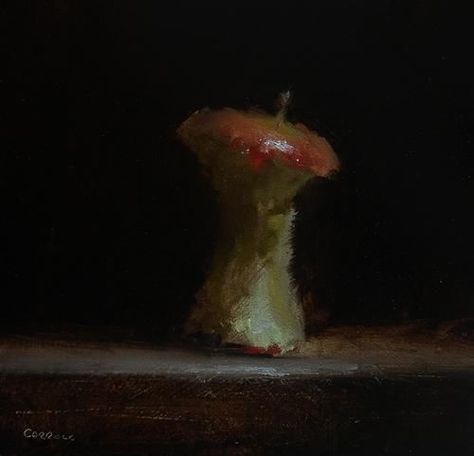 Neil Carroll Original Oil Painting Still Life Apple Core Rotten Fruit Painting, Rotten Apple Aesthetic, Adam And Eve Apple, Apple Oil Painting, Neil Carroll, Rotten Apple, Rotten Fruit, Oil Painting Still Life, Apple Core