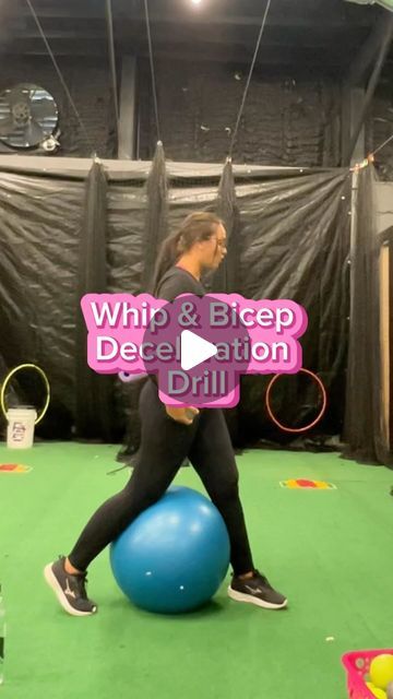 Coach D Rubin on Instagram: "I use this drill with my littles, pitchers transitioning to IR, & when we need to focus on bicep deceleration 🥎💪🏽  “Feel it”   dr3fastpitch.com" Softball Workouts, Softball Pitcher, Softball Drills, Softball Pitching, Drills, Softball, Focus On, We Need, Audio