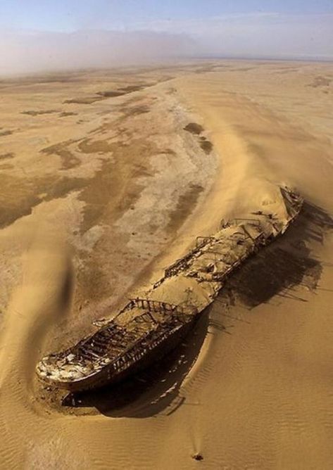 Skeleton Coast, Abandoned Ships, Ghost Ship, Strange Places, Abandoned Buildings, Shipwreck, The Ship, Abandoned Places, Zambia