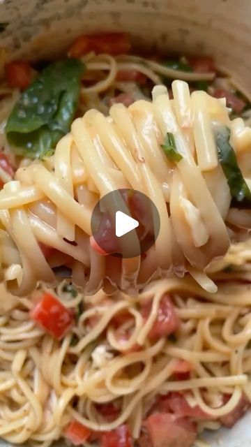 Recipes on Repeat on Instagram: "LINGUINI WITH TOMATOES AND BASIL 🍝 via: @dianemorrisey via: @mediterraneandietbeginner ~ ~ ~ ~ ~ ~ ~ ~ ~ ~ ~ ~ ~ ~ . . In the summer, I use fresh garden tomatoes. In the off season, I use smaller grape or cherry tomatoes 🍅 4 large ripe tomatoes, cut into 1/2 inch cubes 1 pound Brie, rind removed, torn into irregular pieces 1 cup fresh basil leaves, cut into strips 3 garlic cloves, peeled and finely minced 1 cup best-quality olive oil 1/2 tsp salt 1/2 tsp freshly ground black pepper 1 lb linguine At least 2 hours before serving, combine the tomatoes, Brie, basil, garlic, the 1 cup olive oil, and salt and pepper in a large bowl. In a large pot of salted boiling water cook the pasta to aldente Drain the pasta and immediately toss with the tomato sauce. Ser Garden Tomatoes, The Off Season, Basil Pasta, Tomato Garden, Tomato Pasta, Recipe Board, Ripe Tomatoes, Recipe Boards, Basil Leaves