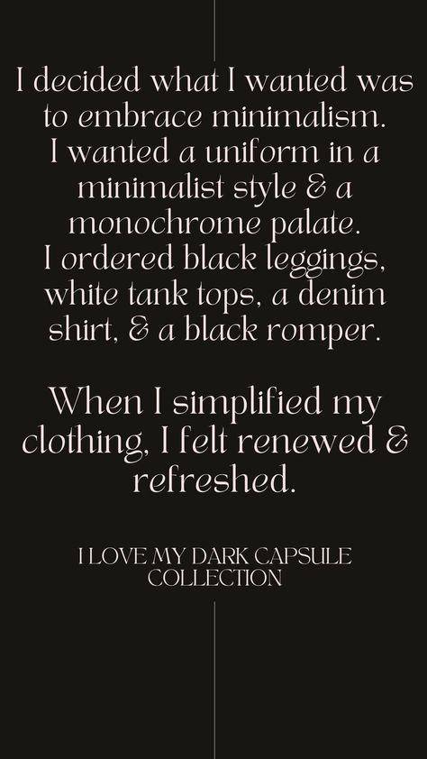 My dark capsule wardrobe allows me to feel chic and comfortable no matter where I'm going. Neutral Sweaters, Dark And Twisty, Emerald Green Dresses, Bright Red Hair, Orange Sweaters, Going On A Trip, Me Clean, Black Romper, White Tank