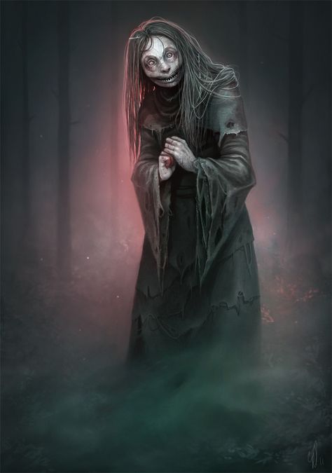 Sally Jackson, Evil Witch, Heroic Fantasy, Fantasy Monster, Creepy Art, Fantasy Rpg, Monster Art, Character Portraits, Horror Art