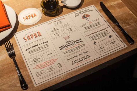 Art of the Menu: 50 Examples of Brilliant Menu Design - Airows Menu Sans Gluten, Menu Design Inspiration, Restaurant Identity, Menu Card Design, Italian Menu, Placemat Design, Menu Layout, Menu Boards, Menu Book