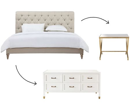 How to Mix and Match Bedroom Furniture | Pop Talk | SwatchPop! How To Mismatch Bedroom Furniture, Mix Matched Bedroom Furniture Ideas, Mix And Match Bedroom Furniture, Mix And Match Bedroom, New Bedroom Furniture, Cherry Bedroom Furniture, Matching Bedroom Set, Bedroom Revamp, Bedroom Furniture Ideas