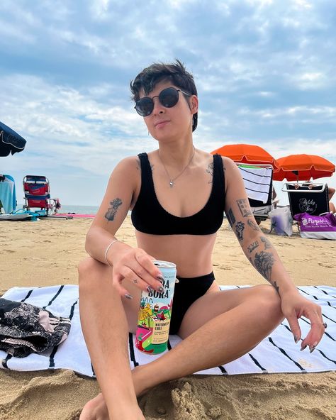 beach dump 🌊✨ • also shoutout to the other queer couple we saw on the beach from a distance! we saw y’all and y’all saw us and that’s on queer solidarity ❤️‍🔥🫶🏼 Beach Dump, Ig Post, Shout Out, The Beach