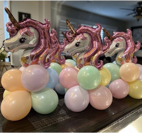 Unicorn Centerpiece, Flower Wall Rental, Unicorn Themed Birthday Party, Unicorn Balloon, Unicorn Baby Shower, Birthday Centerpieces, Unicorn Theme, Balloon Centerpieces, Unicorn Birthday Parties