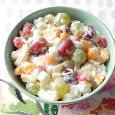 Quick Ambrosia Fruit Salad Easter Fruit Salad, Ambrosia Salad Recipe, Marshmallow Salad, Easter Fruit, Ambrosia Fruit Salad, Eagle Idaho, Fruit Salad Recipe, Fresh Fruit Recipes, Ambrosia Salad