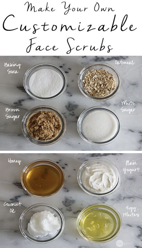 Face scrubs aren't "one-size-fits-all." Learn how to make your own face scrub that is customized for your skin type! Make Your Own Face Scrub, Face Scrubs, Oil Cleansing, Baking Soda Shampoo, Diy Skincare, Homemade Face, Facial Scrubs, Beauty Recipe, Diy Skin Care