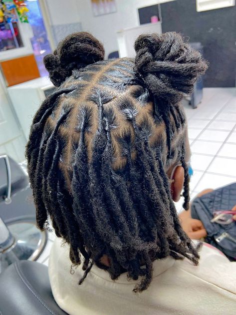 Simple Loc Hairstyles For Women, Bob Faux Locs, Protective Natural Hairstyles, Kids Natural Hair, Dreadlocks Hair Care, Short Dreadlocks Styles, Cute Dreads, Short Locs Hairstyles, Dreadlock Style