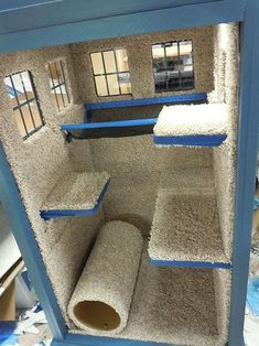 Cat Fort, Cat Trees Homemade, Kitty Condo, Diy Cat Tower, Cat Playhouse, Diy Cat Tree, Cat House Diy, Cats Diy Projects, Hello Sweetie