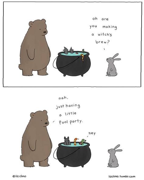 23 Adorably Wholesome Halloween Comics - Memebase - Funny Memes Liz Climo Comics, Halloween Comics, Liz Climo, Witty Comics, Funny Animal Comics, Animal Humour, Halloween Illustration, Cute Stories, Cute Comics