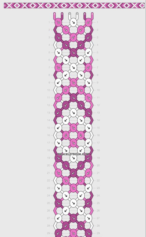 Simple Diamond Bracelet Pattern, V Shaped Bracelet Pattern, Friendship Bracelet Patterns 6 Strand, Bracelet Pattern 3 Colors, Bracelet Patterns Easy 3 Colors, 3 Strand Friendship Bracelet, Sting Bracelets Pattern, Friendship Bracelet Patterns Diamond, 3 Colour Bracelet Pattern