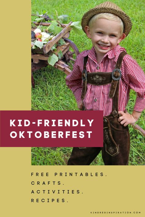 Free printable pack, crafts, activities, and recipes for a kid-friendly Oktoberfest.  Activities geared toward toddler, preschool, kindergarten, and elementary school age children.  Make pretzels and decorate gingerbread hearts with free play dough mats.  Cut and paste a cuckoo clock.  Identify patterns and sizes. Octoberfest Arts And Crafts, Germany Activities For Preschool, Oktoberfest Games For Kids, Oktoberfest Kids Activities, Cuckoo Clock Craft For Kids, German Activities For Kids, German Crafts For Kids, Oktoberfest Kids Party, Oktoberfest Activities