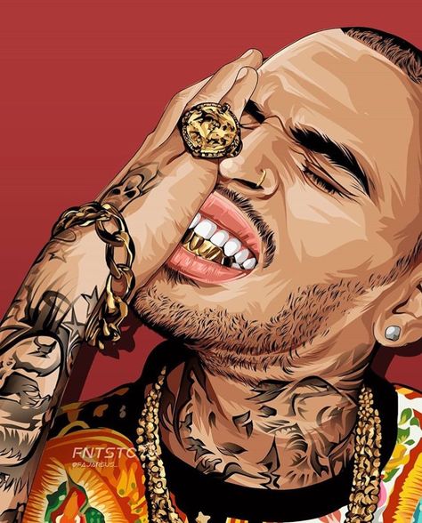 Chris Brown Painting, Chris Brown Wallpaper Iphone, Chris Brown Wallpaper Aesthetic, Chris Brown Drawing, Chris Brown Aesthetic, Chris Brown Art, Chris Brown Wallpaper, Hip Hop Artwork, Breezy Chris Brown