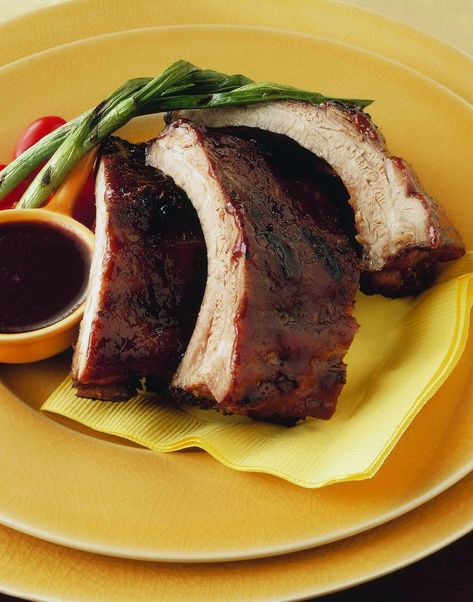 Bbq Meal Ideas, Babyback Ribs Recipe, Spicy Tomato Chutney, Recipe For Baby, Bbq Pork Recipes, Smoked Pork Shoulder, Baby Back Pork Ribs, Weber Grills, Rib Recipe