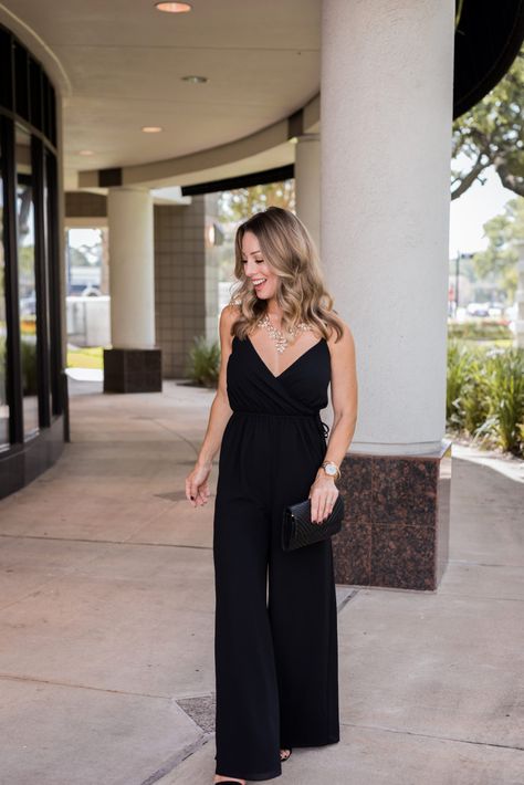 Little Black Jumpsuit Fall Wedding Guests, Black Romper Outfit, Fall Wedding Guest Outfit, Jumpsuit Outfit Wedding, Dressy Fall Outfits, Fall Wedding Outfits, Wedding Guest Outfit Fall, Short Maxi Dress, Glamorous Outfits