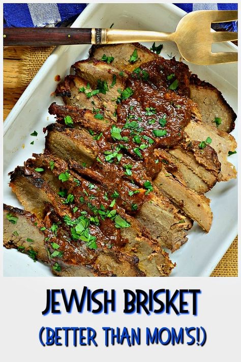 Jewish Brisket Recipes, Jewish Brisket, Holiday Brisket, Best Brisket Recipe, Egyptian Recipes, Brisket Seasoning, Jewish Holiday Recipes, Jewish Cuisine, Brisket Recipe