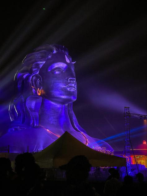 Adiyogi Shiva Statue, Mahadev, Isha Yoga Center Adiyogi Light Show, Adiyogi Shiva Statue, Adiyogi Shiva, Isha Yoga, Galaxy Wallpaper Iphone, Shiva Pics, Yoga Center, Shiva Wallpaper, Photos Of Lord Shiva