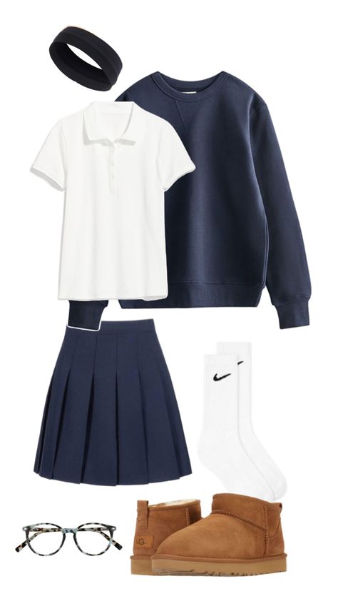 School Skirt Outfits, School Dress Code, Sixth Form Outfits, Conservative Fashion, School Skirt, Uniform Fashion, School Fashion, Lookbook Outfits, Teen Fashion Outfits