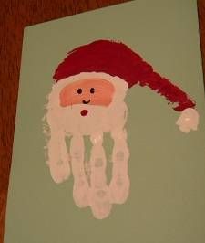 Santa Claus Handprint! I can't wait to do these when Winn gets older! Santa Handprint, Hand Print Art, Handprint Christmas, Easy Holidays Crafts, Christmas Crafts For Toddlers, Holiday Crafts For Kids, Christmas Card Crafts, Preschool Christmas, Handprint Art