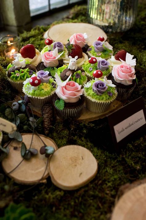 Fairy Tale Enchanted Woodland Theme Wedding | Brides Magazine Rustic Wedding Cakes, Woodland Fairy Birthday Party, Enchanted Forest Birthday Party, Enchanted Forest Baby Shower, Woodland Fairy Birthday, Woodland Theme Wedding, Enchanted Forest Birthday, Woodland Fairy Party, Enchanted Forest Party