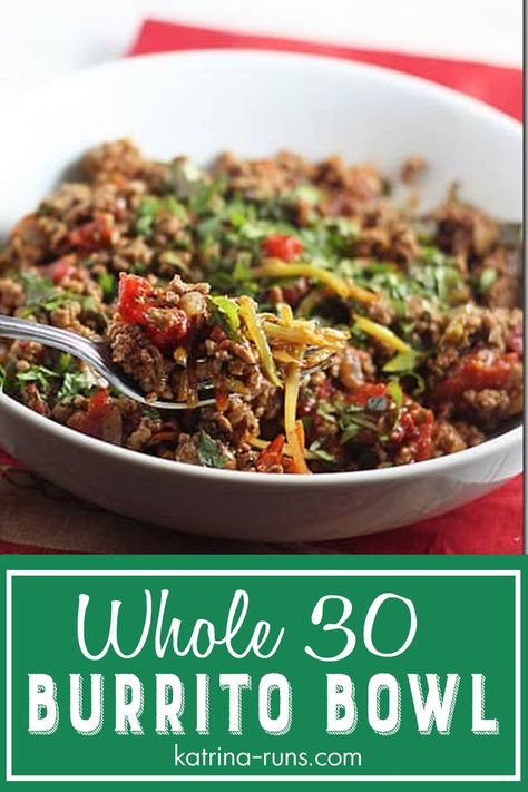 Quinoa Whole 30 Recipes, Whole 30 Burrito Bowl, Whole 30 Recipes With Ground Beef, Clean Ground Beef Recipes, Broccoli Taco Bowl, Whole 30 Ground Beef Recipes, Whole 30 Salad Recipes, Whole30 Ground Beef Recipes, Ground Beef And Vegetables