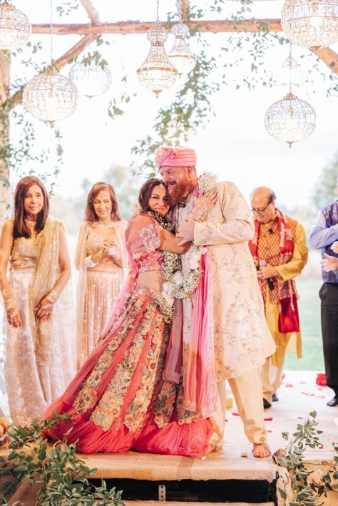 A rustic Indian barn wedding with a custom-built mandap Indian Barn Wedding, Wedding Chandeliers, In Love Couple, Telling Your Story, Crystal Chandeliers, Couple Wedding, Wedding Inspirations, Madly In Love, Wedding Deco