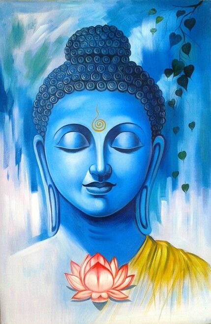 Great Buddha01 - 24in X 36in,ART_RAJJUP1_2436,Acrylic Color,Canvas,Artist Rajesh Kundhia ,God,Buddha,Blue Buddha,Peace,Meditation,Blue Background,Museum Quality 100% Handpainted - Buy painting Online in India God Buddha, Buddha Peace, Blue Buddha, Peace Meditation, Empath Protection, Protection Spell, Handmade Canvas, Artist Community, Empath