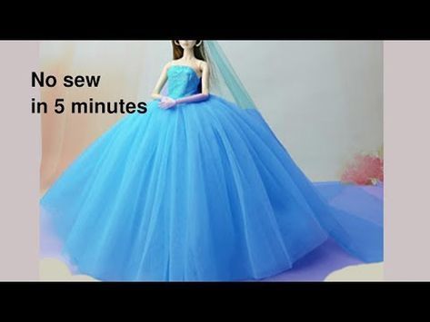 👗 DIY Barbie Dresses Making Easy No Sew Clothes for Barbies Creative Fun for Kids with balloons - YouTube Diy Doll Dress Easy No Sew, Dolls Dress Diy, Making Barbie Clothes Diy, Easy Barbie Clothes Diy Dress Patterns, Dress For Dolls Diy, Sewing Barbie Clothes Easy, No Sew Doll Clothes, Easy Barbie Clothes Diy, How To Make Barbie Clothes Diy