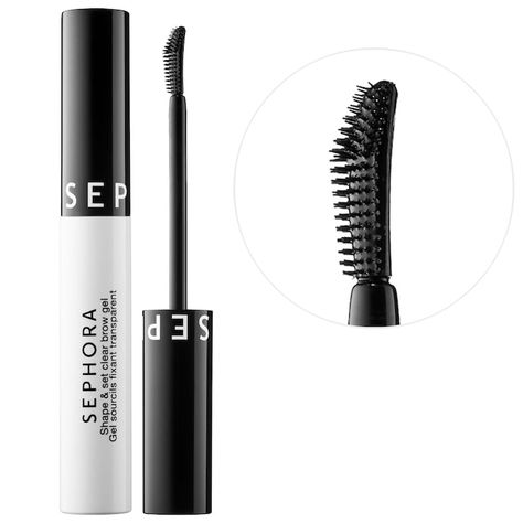 Shape & Set Clear Eyebrow Gel - SEPHORA COLLECTION | Sephora Clear Eyebrow Gel, Eyebrow Products, Makeup Products Sephora, Pop Art Makeup, Clear Brow Gel, Eye Roller, Eyebrow Enhancer, Fiber Mascara, Eyebrow Gel