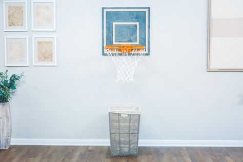 Home and Family 9085 Final Photo Assets Diy Basketball Hoop, Hamper Diy, Diy Basketball, Bedroom Kid, Family Tv, Family Diy, Hallmark Channel, Basketball Hoop, Tidy Up