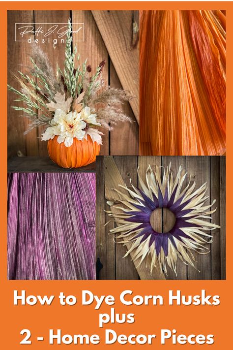 Fall Decor How To Dye Corn Husks, Corn Husk Crafts, Corn Husk Wreath, Corn Husks, Ladies Tea, Deco Mesh Wreaths Diy, Straw Wreath, Mesh Wreath Diy, Corn Husk