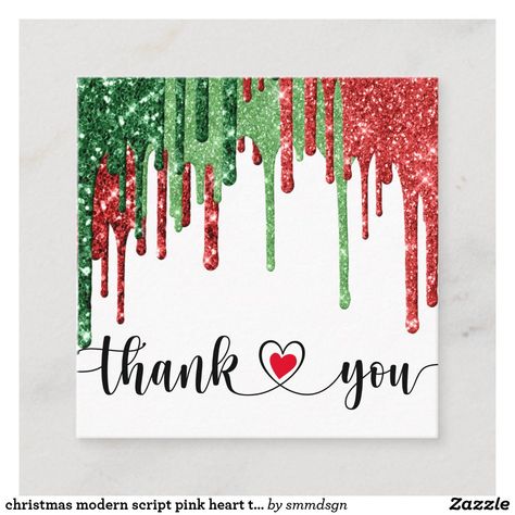 christmas modern script pink heart thank you square business card Holiday Script, Holographic Background, Christmas Modern, Virtual Party, Business Card Modern, Christmas Thank You, Square Business Card, 60th Birthday Party, Street Nails