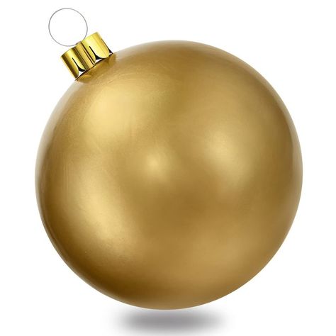 Inflatable Christmas Ornaments, 18" 21.5" or 25" Oversized Ornament Christmas Ball,Christmas Indoor and Outdoor Decoration Balls, Yard Tree Decoration(21.5, Gold) Tree Decorations Indoor, Oversized Ornaments, Red Vines, Christmas Ball Ornaments, Hanging Christmas Tree, Christmas Inflatables, Christmas Yard, Pretty Decor, Christmas Ball