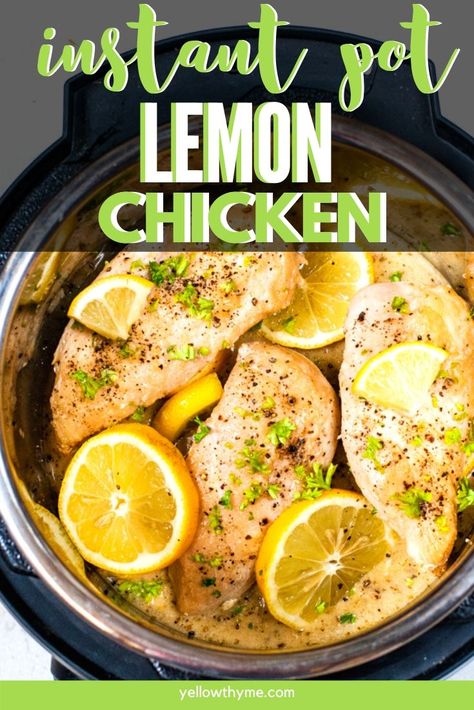 Instant Pot Lemon Garlic Chicken, Indian Dinner Recipes, Lemon Butter Chicken, Pot Recipes Healthy, Lemon Garlic Chicken, Instant Pot Recipes Chicken, Easy Instant Pot Recipes, Instant Pot Dinner Recipes, Weeknight Dinner Recipe