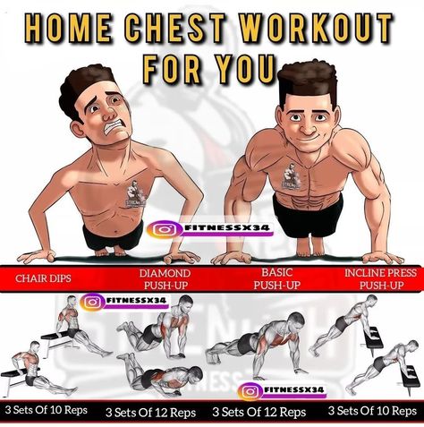 Grow Chest, Boxing Workout Routine, Chest Workout Routine, Full Body Workout Plan, Workout Gym Routine, Gym Workout Guide, Workout Program Gym, Best Gym Workout, Gym Workout Planner