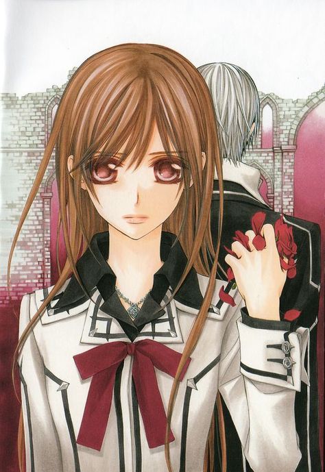 Yuki Kuran | Zero Kiryuu | Vampire Knight Yuki Cross, Vampire Knight Cosplay, Vampire Knight Zero, Yuki And Zero, Vampire Night, Vampire Knight Kaname, Vampire Knight Yuki, Vampire Knight Manga, Yuki Kuran