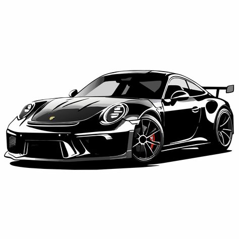 Car Png, Bike Sketch, Car Silhouette, Porsche Classic, Car Vector, Lamborghini Cars, Silhouette Png, Porsche Design, Cars Birthday