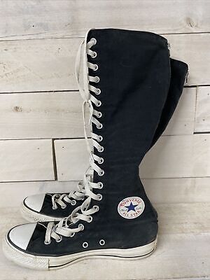 ad eBay - Find many great new & used options and get the best deals for Converse All Star Chuck Taylor Knee High-Top Sneakers Tall Boots Women 8 Mens 6 at the best online prices at eBay! Free delivery for many products! Long Converse, High Converse, Knee High Converse, Athletic Models, Womens Trainers, Star Shoes, Track Suit, Swaggy Outfits, Converse Chuck Taylor High