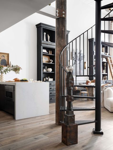 Alison Victoria Has a New Home in Atlanta—See Inside Windy City Rehab, Loft Renovation, Alison Victoria, Rustic Loft, Hgtv Star, Loft Kitchen, Custom Range Hood, John Wilson, Loft Studio