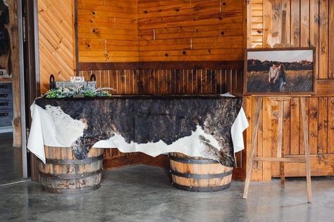 Western Wedding Card Table, Western Wedding Gift Table, Cowhide Wedding Table, Western Wedding Cowhide, Cowhide Wedding Decor, Western Wedding Table Decor, Western Future, Card And Gift Table, Cowhide Wedding