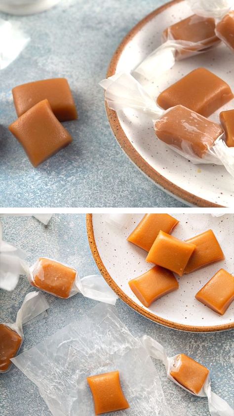 Homemade Caramel Recipes, Homemade Caramels, Resipi Kek, Sweet Dishes Recipes, Candy Recipes Homemade, Classic Candy, Caramel Recipes, Easy Baking Recipes Desserts, Sweet Snacks Recipes