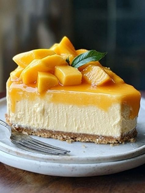 Mango Mousse Cake Paradise Cake Recipe, Mango Mouse, Mango Mousse Cake, Cheeseburger Meatloaf, Baked Meatloaf, Mexican Casserole Recipe, Mousse Cake Recipe, Chocolate Peanut Butter Cheesecake, Mango Mousse