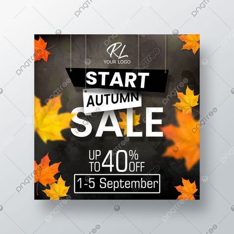 Autumn Social Media Post Template Autumn Social Media, School Social Media Post, School Social Media, Typography Logo Fonts, Social Media Post Template, Logo Fonts, Templates Downloads, Social Media Business, Template Download