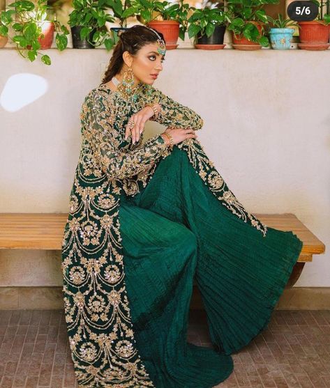 Kanwal Malik Dresses, Crushed Sharara, Eastern Clothes, Kanwal Malik, Embroidery Motif, Latest Bridal Dresses, Lawn Suit, Pakistani Fancy Dresses, Beautiful Pakistani Dresses