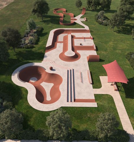 St. John residents get sneak peek at skate park | Local News | nwitimes.com Backyard Skate Park, Small Skatepark Design, Skate Park Design, Skateboard Park Design, Skate Park Design Architecture, Underground Skate Park, Backyard Skatepark, Urban Spaces Design, Skatepark Design