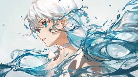 Ange Demon, 영감을 주는 캐릭터, Anime Eyes, Anime Artwork, An Anime, White Hair, 그림 그리기, Pretty Art, Character Illustration